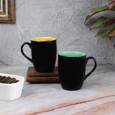 Coffee Mugs Plain Set of 2