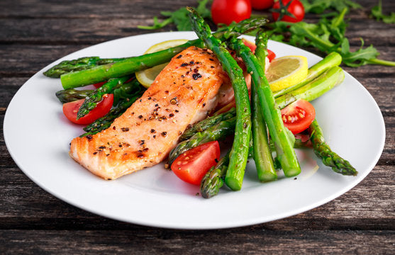 Grilled Salmon + Veg
